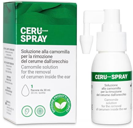 WIOHEALTH Ceru Spray 30ml | Detergente per orecchie naturale | Previene la formazione di tappi di cerume | Adulti, bambini e neonati|