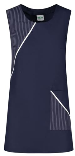 Siry Work Damenschürze Art. FRESIA 35% Baumwolle 65% Polyester Einheitsgröße Made in Italy Ideal für Meister, Lebensmittel, Friseure, Kosmetiker, Reinigungsunternehmen, DUNKELBLAU-F35, Einheitsgröße