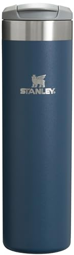 Stanley AeroLight Transit Bottle, Vacuum Insulated Tumbler for Coffee, Tea and Drinks with Ultra-Light Stainless Steel, 20 Oz, Navy