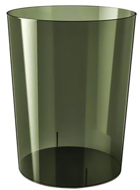 MagiDeal Mülleimer, Müllcontainer, Transparenter Moderner Mülleimer, Papierkorb für Büro Badezimmer Küche Schlafzimmer Zuhause, grün L
