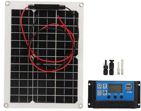 Solarpanel-Ladegerät, 300 W DC 12 V 24 V 50 A, IP67, Wasserdicht, Hocheffizient, Solar-Batterieladegerät, Solarpanel-Set, Solarpanel und Solar-Laderegler für Wohnmobil, Wohnmobil