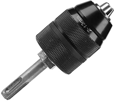 Leapiture Convertitore mandrino per trapano per tornio senza chiave in metallo con capacità di 2-13 mm con accessori adattatore SDS