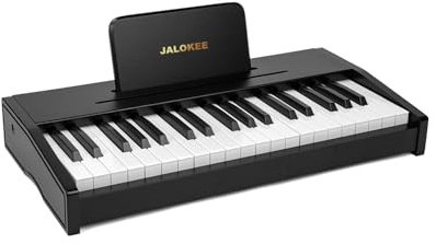 JALOKEE Kids Piano Keyboard, Digital Piano for Kids, Music Educational Instrument Toy, Wood Piano for 3+ Girls and Boys (Black, 37 Keys)