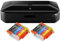 IC-Office iX6850 Farbtintenstrahl Drucker DIN A3+ (Bürodrucker, Fotodruck, Textdruck, 9.600 x 2.400 DPI, WiFi, WLAN, USB, Direktdruck, Print App) schwarz + 10 XL Tintenpatronen