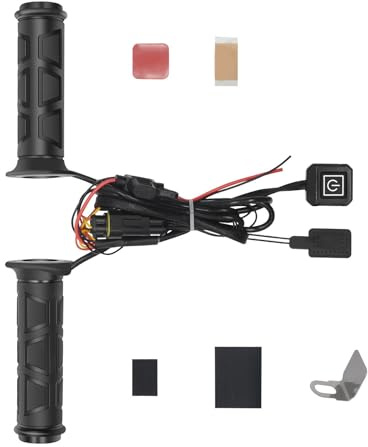 UTV - Empuñaduras calefactadas con 3 velocidades de temperatura ajustable, 12 V, 22 mm, calentador de manillar