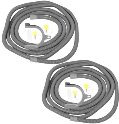 Hemobllo 2sets Washing Machine Drain Hose Dishwasher Drain Hose Extension Kit Flexible Easy Install for Multiple Brands