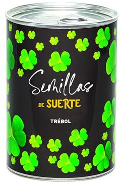 Kit para Plantar Flores en Caja - Semillas de Flores de Colores - Regalo Original para Amigos, Familiares, Fiestas y Cumpleaños - Regalo Ecológico de Viaje - Fácil de Usar (Tréboles)