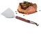 Bistecca da cucina per arrostire, in acciaio inox, bistecca teppanyaki, pala fritta, spatulas Turners, utensili da cucina, pancake, barbecue in acciaio, padella teppanyaki
