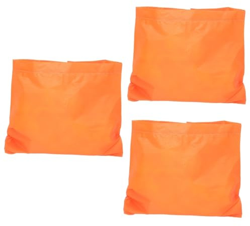 WRITWAA Bolsas De Repuesto para Recogedor De Basura 3 Unidades Plegables para Basura Duraderas De Tela Oxford Naranja