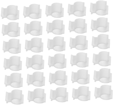 POPETPOP 100pezzi Clip Per Collare Pompa Per Dispenser Cosmetici Shampoo Lozione Detergente Bianco Materiale Pp Installazione Rapida e Design Adatto Viaggi Blocco Per Pompa Per