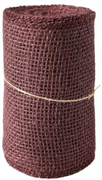 5 Yards x 14cm Vintage Geschenkband,Dekoratives Juteband,Dekoband Band zum Verzieren & Basteln,Bastelbänder für Weihnachten,Valentinstag,Geburtstag,Hochzeit,Bouquet,Geschesvsnkverpackungen,Lila