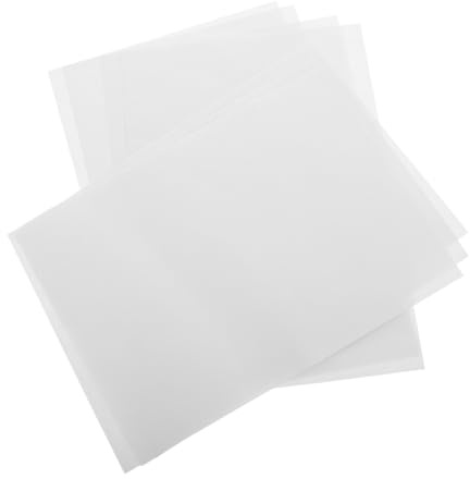 AKOOSY 7 Stück Wasserlöslicher Stickvlies Teiliges Selbstklebendes Reißbares Stickpapier für DIY Kleidung Dekoration Handwerk Wasserlöslicher Stabilsator für Langlebige Stickerei Designs