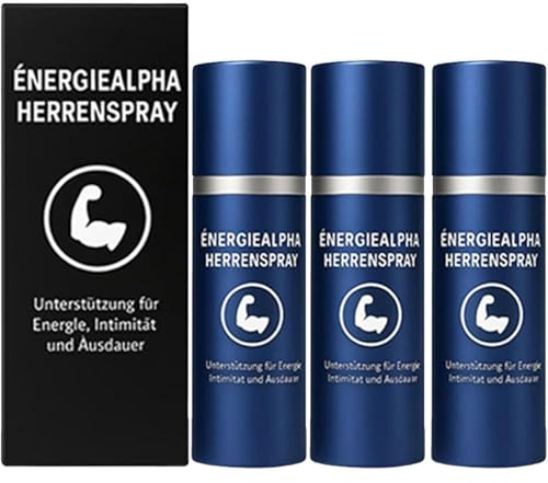 Énergiealpha Herrenspray, Energie Alpha Herren Spray, Medivita Vitalisierendes Spray, Erectboost Sprays Für Man, Verleiht Männlichen Charme Mit Schnell Wirkenden Ergebnissen (3PCS)