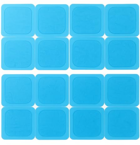 axion® 16 Gel-Pads 4,5x4,5 cm - Kompatibel mit Beurer EM59/EM89 & weitere | Für Dauerelektroden. Selbsthaftende, hautfreundliche & wiederverwendbare Gel-Pads für TENS Schmerztherapie & EMS Training