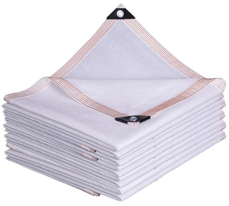 88% UV Protection Shade Sail - White Sun Shade for Balconies Patios Pools - Durable Outdoor Canopy Cover in 2x3m 2x4m 3x5m 4x6m 6x6m 7x8m Sizes