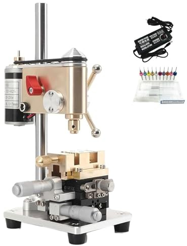 Trapano a colonna for orologi di precisione,Trapano da banco di precisione for orologiai,Display digitale a tensione LED,Attrezzatura for riparazione orologi,Trapano a colonna da banco multifunzione