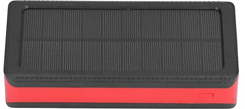 Aolidsive Power Bank Solare, Plastica, capacità 30000 MAh con Luci LED, 4 Porte USB per Avventure all'aria Aperta, Campeggio, Escursionismo