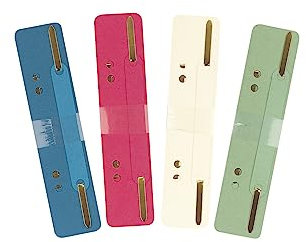 Herlitz 9977612 Heftstreifen aus Karton 3,4 x 15 cm, 25 Stück, farbig sortiert