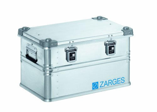 Zarges Transportkiste K470 IM (55 x 35 x 31 cm, silber, aus Stahl, Aufbewahrungs- und Transportbox, platzsparendes Stapeln, Aufbewahrungsbox, belastbar und widerstandsfähig) 40678 | Inhalt 60 l, Innen-LxBxH 550 x 350 x 310 mm, in robuster Ausführung