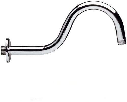 Braccio doccia curvo in ottone cromato - Rubinetterie REMER