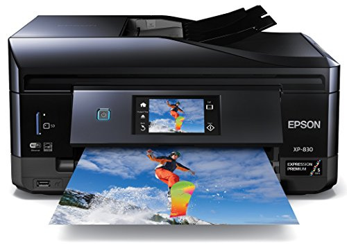 Epson Expression Premium XP-830 kabelloser Farbfotodrucker mit Scanner, Kopierer und Fax (Zertifiziert generalüberholt)