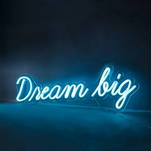 Lights4fun Dream Big LED Neon Leuchtschriftzug