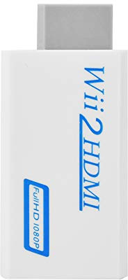 Wii zu HDMI Konverter, Stecker HDMI Umwandler fuer Wii, Mini Tragbarer Wii HDMI Adapter mit 1080P / 720P HD Video Ausgang 3.5mm Audio Ausgang