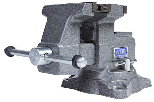 Wilton Reversible Bench Vise, 5.5 Jaw Width, 6.75 & 10.75 Jaw Opening, 3.75 Throat (4550R)