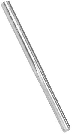 sourcing map Wolframcarbid Drehmaschine Reibahle Maschinenreibahle H7 4 gerade Flöten runder Schaft Fräswerkzeug Schneidewerkzeug für Edelstahl Legierung Kupfer Metall 3,2mm