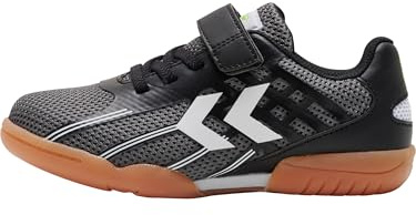 hummel Scarpe da Pallamano Unisex per Bambini Elite Jr VC, Nero, 28 EU