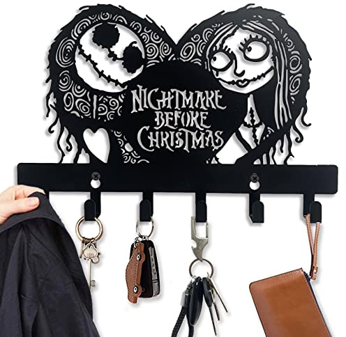 Viiluuxr SchlüSselbrett Schwarz Und 6 Haken SchlüSselhalter Ohne Bohren Wandmontage Platzsparendes Tragbares Organizer SchlüSselablage Aufbewahrung Kindergarderobe Garderobenhaken Mehrzweckhaken.