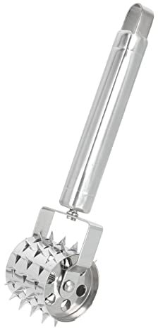 Tofficu Stainless Steel Meat Tenderizer Portable Steak Hammer Kitchen Tool for Burgers Home-use Meat Loosener
