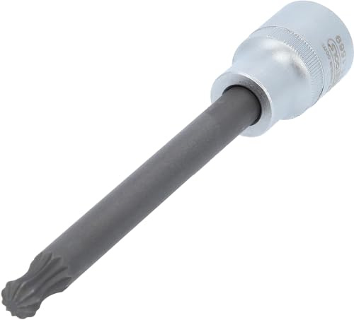 KS TOOLS 1/2' Spezial-Bit-Stecknuss für Vielzahn-Schrauben am Ansaugkrümmer mit Kugelkopf, 10 mm (911.1569)