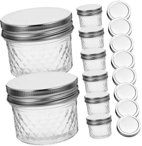 OKUMEYR Set Di Barattoli Coperchi Barattoli Conserve Contenitori Trasparenti Cucina Lavabili E Impilabili