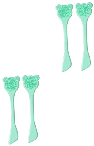 MAGICLULU 4 Stück Maskenpinsel Bürste Zum Reinigen Gesichtsreinigungsbürste Lippenpeeling-tool Hautpflege-tools Für Das Gesicht Gesichtspeeling-massagegerät Gesichtsbürste Bilden Spatel