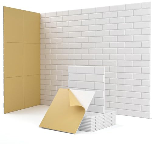 Paneles Acusticos Autoadhesivos, 18 Piezas, Panel Acústico Decorativos para Paredes, Puertas, Techo, Acoustic Panels, Estudio, Gaming Habitacion, Dormitorio, 30 x 30 x 0,9 cm, Blanco