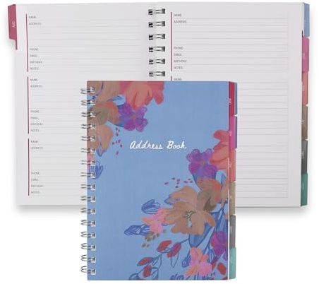 Erin Condren Inspired Collection Sky Flowers A5 Address Book