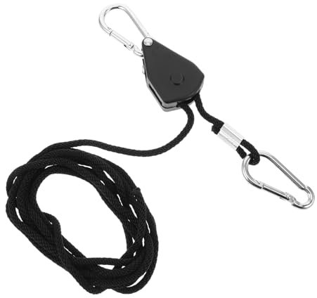 KICHOUSE 2m Aufhänger Für Pflanzenlampen Aus Seil Verstellbare Ratschengurte Robuste Aufhänger Langes Lampenseil Wäscheleine Für Innenbereich Für Wachstumslichter Und Camping-zubehör