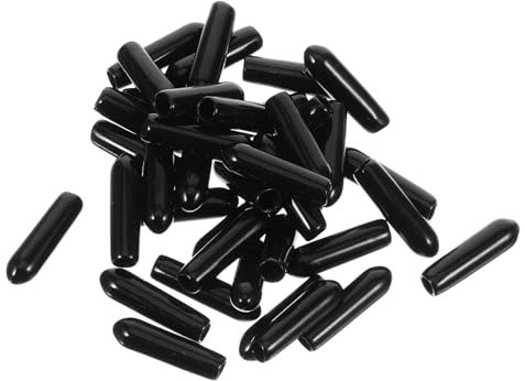 200 Stück Reparaturkappen für Geschirrspülerkörbe aus Kunststoff | Schwarz, 3mm Schutzkappen für Zinken, Einfache Montage, Allround Schutz