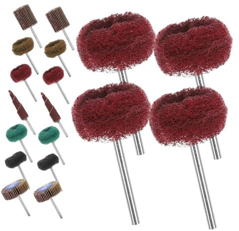 DECORNIJIA 50pcs Double-layer Abrasive Flap Wheel Sander Set for Electric Drill, Fiberglass Sanding Disc Attachment for Rust Removal and Polishing in Tight Spaces