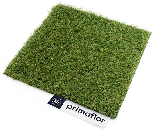 Primaflor Kunstrasen Colorado | 100x250 cm | Grün | 30 mm hoch | wasserdurchlässig | UV-beständig | wetterfest | Rasenteppich | weiches Kunstgras für Garten, Terrasse & Balkon | Integrierte Ablauflöcher