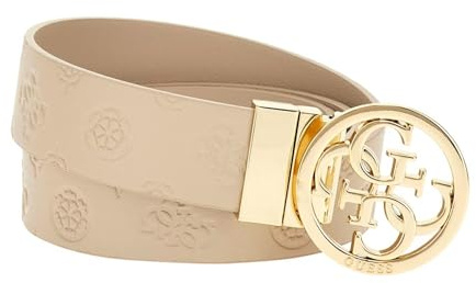 GUESS Phoebe Reverseble Belt H35 W95 Simply Taupe Logo