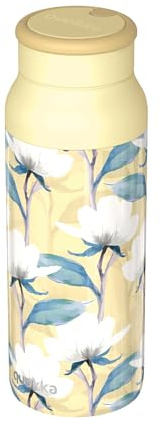 QUOKKA BOTELLA TERMO ACERO INOXIDABLE CON ASA DE SILICONA ECHO MAGNOLIA 690 ML