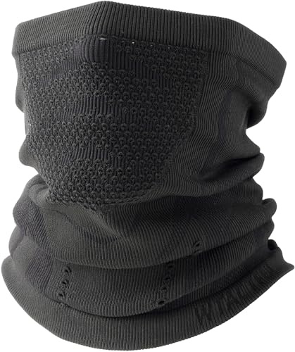 WTACTFUL halsdamasker för män, halv ansikte halsvärmare skidmask för kallt väder termisk halsdamask vinter vindtät andningsbar balaklava för skidåkning snowboard vandring löpning kvinnor svart