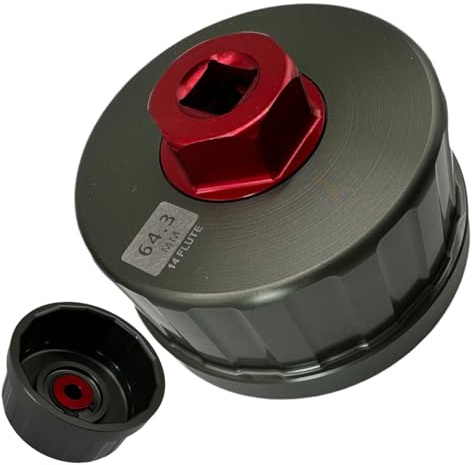 Clé à filtre à huile, outil de démontage rapide, kit ergonomique en alliage de 6,4 cm, design de capuchon robuste, poignée facile à saisir, parfait pour l'entretien du moteur sur voiture, camion, moto