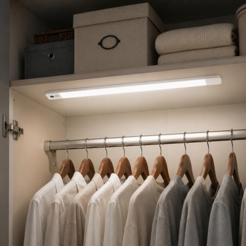 Lightbox LED Akku-Unterbauleuchte 60 cm, USB-C aufladbar, Lampe | Dimmbare Lichtleiste mit Gestensteuerung für Küche und Schrank, moderne Leuchte für den Alltag