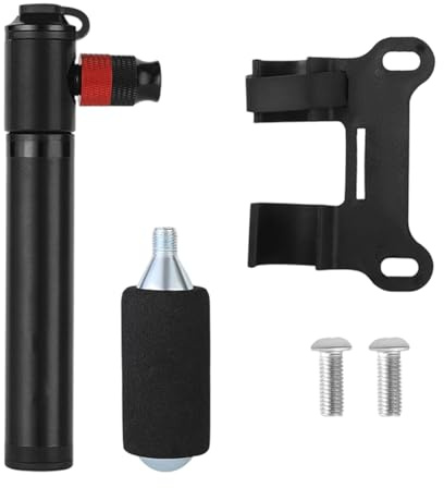 Gonfleur de pneu de vélo portable Petites pompes à vélo CO2 Remplissage rapide Peu encombrant Monté sur cadre Pompe à vélo portable