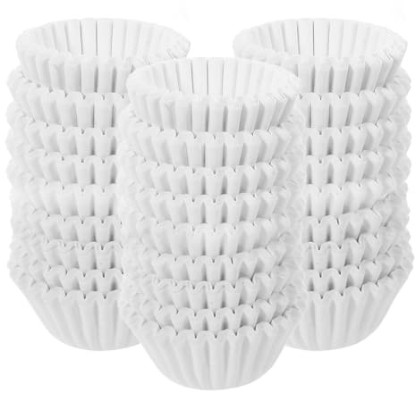 OSALADI 1000 Pirottini per Muffin in Carta Alimentare, Base 5 Cm Altezza 2 Cm, Antiaderenti Usa e Getta, per Cupcake, Muffin e Dolci, Forniture per Feste e Cucina Professionale