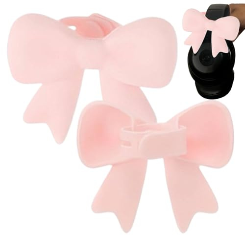 Yongmcxhhj Headphones Decoration in the Shape of Bows, 3D Silicone Bow Shape, Cosplay Accessories, 2-Piece Headphone Attachment, for Party, Streaming, Study, Work, Travel and