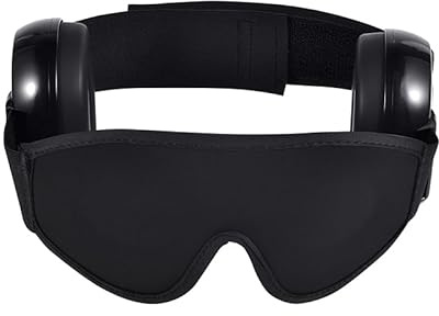 Youyaya hörselskydd sömn ljudisolerade öronskydd 3D sovmask set | Brusreducering förbättrar sömnen, justerbart bullerskydd hörlurar sleep Mask